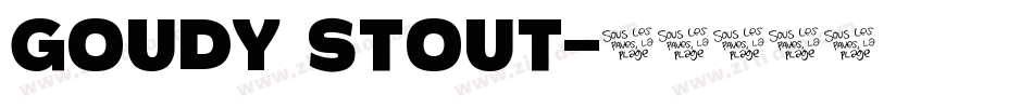 Goudy Stout字体转换